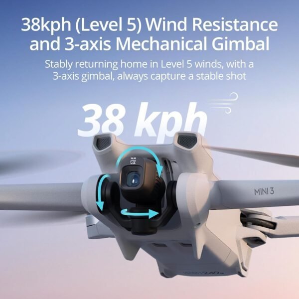 DJI Mini 3 Drone with DJI RC Screen remote Kit Camera Drone Bundle, with 128 GB SD, 3.0 USB Card Reader, Landing Pad, Backpack, Strobe lights and More