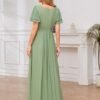 Chiffon Bridesmaid Dresses with Sleeves Modest Mother of The...