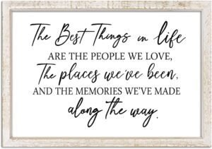 The Best Things in Life Wall Decor Sign 15.8 x The Best Things in Life Wall Decor Sign 15.8 x 11 Inch Memor...