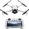 DJI Mini 3 Drone with DJI RC Screen remote Kit Camera Drone Bundle, with 128 GB SD, 3.0 USB Card Reader, Landing Pad, Backpack, Strobe lights and More