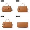 Genuine Leather Satchel for Women - Crossbody Bag with Adjus...