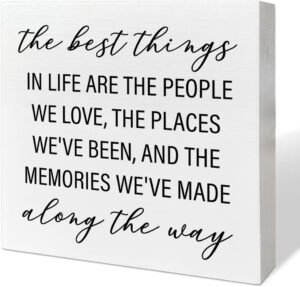 Home Office Desk Wooden Box Sign Decor, The Best Things Home Office Desk Wooden Box Sign Decor, The Best Things in L...