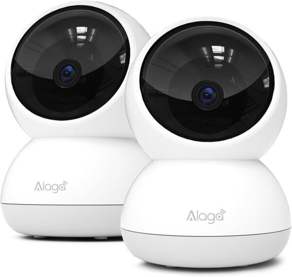 Alaga Indoor Security Camera,3K 5G and 2.4G WiFi, 360° Pan/T...