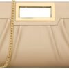 KKXIU Women Clutch Purse Elegant Pleated Evening Bag for Wed...