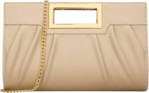KKXIU Women Clutch Purse Elegant Pleated Evening Bag for Wed... KKXIU Women Clutch Purse Elegant Pleated Evening Bag for Wed...