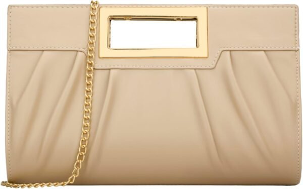 KKXIU Women Clutch Purse Elegant Pleated Evening Bag for Wed...