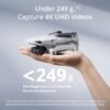 61wT-q5oLzL._AC_SL1500_.jpg DJI Mini 4K Drone Quadcopter Fly More Combo with Camera for Adults, Under 249g, 3-Axis Gimbal Stabilization, 10km Video Transmission, Auto Return, 3 Flight Batteries Bundle with Deco Gear Accessories