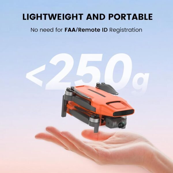 FIMI Mini 3 4K GPS drone with 3-Axis Gimbal,Under 249g,4K/60FPS Video,48MP Photo,12X Zoom, 9KM Transmission,64-Min Flight Time,AI Night Video,Visual Tracking,Auto Return,Foldable for Adults