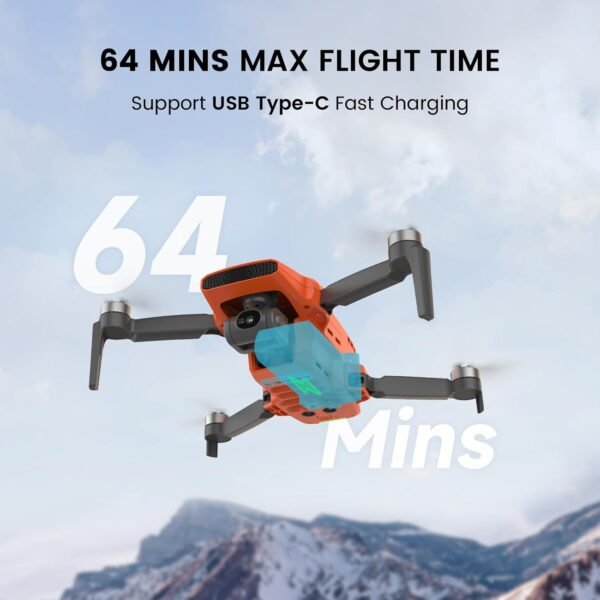 FIMI Mini 3 4K GPS drone with 3-Axis Gimbal,Under 249g,4K/60FPS Video,48MP Photo,12X Zoom, 9KM Transmission,64-Min Flight Time,AI Night Video,Visual Tracking,Auto Return,Foldable for Adults