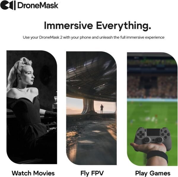 61zdeoB9-JL._AC_SL1500_.jpg 2 | FPV Goggles for All Camera Drones | Unibody Lens | HD FPV Goggles | Compatible Versatile Skyview FPV Drone Goggles | Clear Immersive View | All GPS Camera Drone