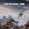 Remote with Screen Drone with Camera for Adult,1080P RC Drone with Flashing Lights,Smart Obstacle Avoidance FPV for Beginners with 8G Flashdrive and Card Reader