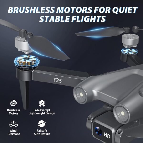 Contixo F25 GPS Drone with 4.3" HD Screen Remote, 1080p Camera, Follow Me, Waypoint, Orbit Mode, Brushless Motors, Up to 16 Min Flight Time, 600 Ft Range, GPS + Glonass Positioning