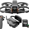 DJI Avata 2 Fly More Combo (Single Battery) with 128GB MicroSDXC Memory Card Bundle - FPV Flight Experience with Motion Control and Easy ACRO