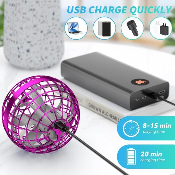 713Zk23qPSL._AC_SL1500_.jpg 2025 AI Flying Orb Ball Toys, Hand Controlled Boomerang Hover Ball, Mini Drone Cosmic Globe Fidget Spinning Kids Adults Outdoor Fly Toy Christmas Birthday Gift for Boys Girls 6 7 8 9 10+ Year Old