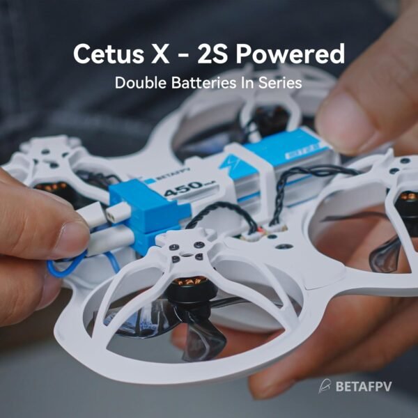 BETAFPV Cetus X FPV Kit Cetus Frsky D8 FC Version, with LiteRadio 3 Transmitter, VR03 Goggles with DVR Recording Function, BT2.0 450mAh 1S Battery, 2S Power RTF Kit for FPV Beginners Indoor Outdoor