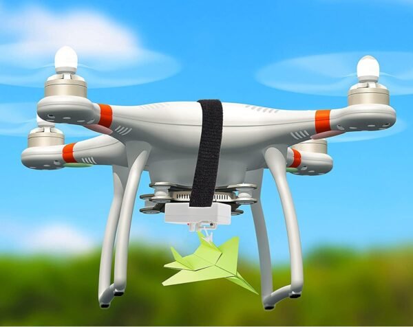 Top Race Drone Clip Remote Control Object Launcher - Release and Drop Drones Delivery (180 Feet) - Drone Drop Release