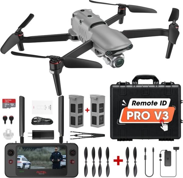 Autel Robotics EVO 2 Pro V3: 2025 Son-y 1" CMOS & 6K HDR Video, Moonlight Algorithm 2.0, Max ISO 44000,12-Bit DNG, 6.4" Smart Controller SE, 15KM Transmission, 360° Obstacle Avoidance, 40 Minutes