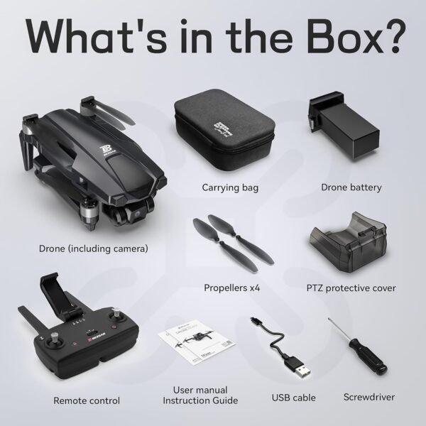 71GsqnBV0HL._AC_SL1500_.jpg BEZGAR BD901 Drones with Camera for Adults 4K Long Range - Foldable Mini Drone with 4K Video, 3-Axis Gimbal, 3KM Transmission, 23 Mins Flight Time, Return To Home, Follow Me, Hobby RC Quadcopters