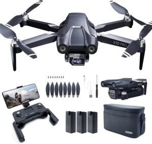 CHUBORY X10 PRO GPS Drone with Camera for Adults 4K CHUBORY X10 PRO GPS Drone with Camera for Adults 4K UHD, 90 Min Long Flight Time,3280 FT Long Control Range, Auto Return, Follow Me, Brushless Motor, 5G FPV RC Quadcopter for Beginners(