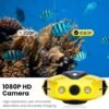71MQpva3SfL._AC_SL1500_.jpg CHASING Dory Underwater Drone - Palm-Sized 1080p Full HD Underwater Drone with Camera for Real Time Viewing, APP Remote Control and Portable with Carrying Case, WiFi Buoy and 49 ft Tether