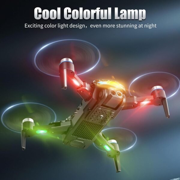 Remote with Screen Drone with Camera for Adult,1080P RC Drone with Flashing Lights,Smart Obstacle Avoidance FPV for Beginners with 8G Flashdrive and Card Reader