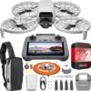 DJI Flip with RC 2 Screen Remote Controller, Follow Me Drone with 4K UHD Camera for Adults, Under 249g, 3-Axis Gimbal Stabilization, Palm Takeoff, 31-Min Flight Time Bundle with Deco Gear Accessories