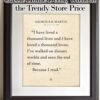 I Have Lived a Thousand Lives–George R.R. Martin Quote 11x14...