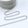 Dowarm 10 Yards 2MM Crystal Rhinestone Close Chain Trim for ...