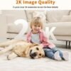 [5G & 2.4G] 2K Indoor Security Camera for Bedroom, Pet/Dog/B...