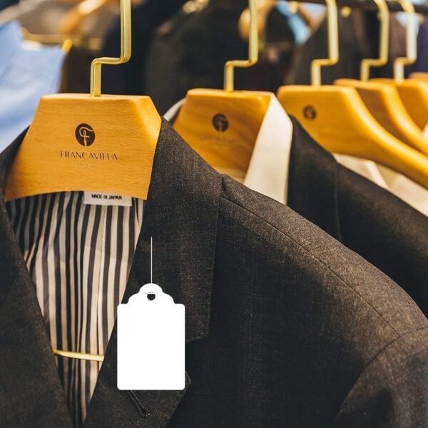 1000pcs Price Tags Without String, 1.75" x 1.093" White Pric...