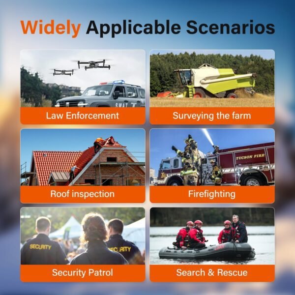 Autel Robotics EVO Lite 640T Enterprise, 640x512@30 fps T~hermal Imaging,1/2'' CMOS 48MP Visible Camera,16x Digital Zoom, AI Target Recognition, Remote ID Supported, 40 Minutes, 12KM Transmission