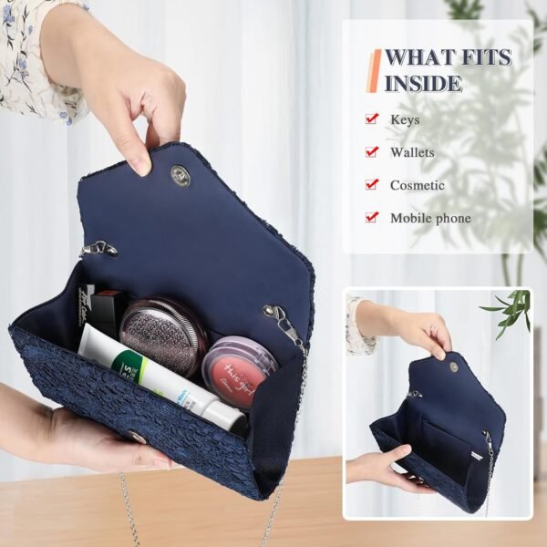 UBORSE Evening Bag Lace Clutch Purse for Women Formal Elegan...