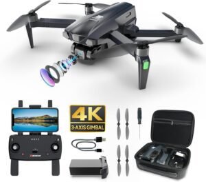 BEZGAR BD901 Drones with Camera for Adults 4K Long Range BEZGAR BD901 Drones with Camera for Adults 4K Long Range - Foldable Mini Drone with 4K Video, 3-Axis Gimbal, 3KM Transmission, 23 Mins Flight Time, Return To Home, Follow Me, Hobby RC Quadcopters