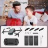 Drone with Camera for Adults, 1080P FPV Drones for kids and Beginners with Brushless Motors, Upgrade Altitude Hold, 90° Adjustable Lens, Gestures Selfie, 60 Mins Fly Time