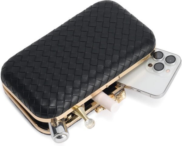 Clutch Purses for Women Evening/Wedding Chic Woven Bag Forma...