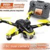 71eKY-xJDYL._AC_SL1500_.jpg RC Drone With Screen On Controller, 1080P Dual Camera, Optical Flow Hover, LED Lights, Speed Adjustment, Gravity Sensor, Brushless Motor, Trajectory Flight, 360 Degree Flip, APP Control, Headless Mode, One-Key Takeoff/Landing, Obstacle Avoidance, Impact-Resistant ABS Shell, 2 Batteries, Memory Card, Card Reader, Handbag , Beginner-Friendly FPV Remote Control Quadcopter (White Red)
