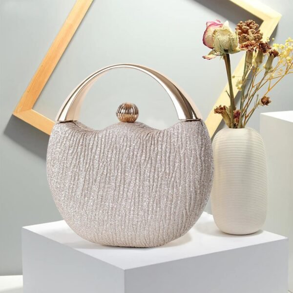 Women Evening Bag Glitter Clutch Bag Bridal Wedding Purse Sp...