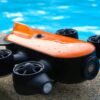 71plTG-Ba7L._AC_SL1500_.jpg 150M Tether Titan Professional Underwater Drone ROV AUV Robot with 4K UHD Action Camera Remote Control Real-time Steaming Undersea Detection for Viewing, Recording, Fishing, Salvage Work (150M Titan)