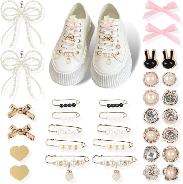 32Pcs Shoe Charms for Sneakers, Shoe Lace Charms Jewelry for...