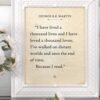 I Have Lived a Thousand Lives–George R.R. Martin Quote 11x14...