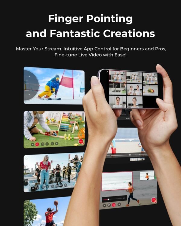 OBSBOT Tail Air & Smart Remote Combo, Streaming Camera with ...