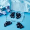 CRASPIRE 4PCS Crystal Shoe Charms Glude on Black Rhinestone ...