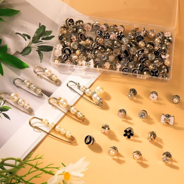 AIERSA Shoe Charms for Sneakers Socks, 106pcs Pearl Shoe Lac...