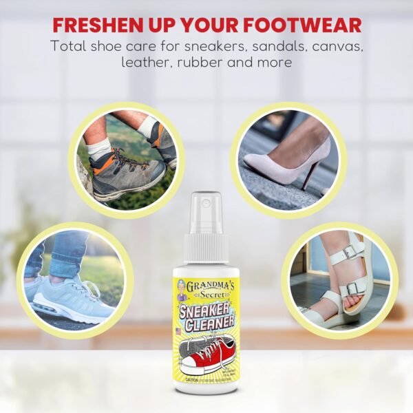 Grandma's Secret Sneaker Cleaner - Shoe Cleaner for Rubber, ...