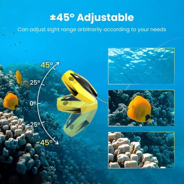 814lOoagJkL._AC_SL1500_.jpg CHASING Dory Underwater Drone - Palm-Sized 1080p Full HD Underwater Drone with Camera for Real Time Viewing, APP Remote Control and Portable with Carrying Case, WiFi Buoy and 49 ft Tether