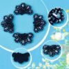 CRASPIRE 4PCS Crystal Shoe Charms Glude on Black Rhinestone ...