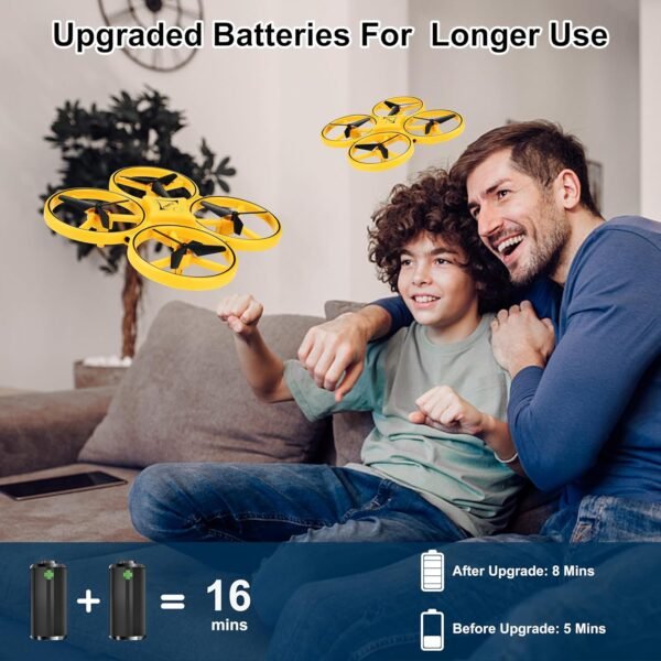 817-FonsVIL._AC_SL1500_.jpg 2024 Upgraded Hand Controlled Drone for Kids Small Rc Quadcopter Aircraft With Smart Watch, Cool LED Remote Control Drone 360° Flips, 3 Modes, 2 Larger Capacity Batteries