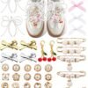 Yawlsow 40 Pcs Shoe Charms for Sneakers Junk Charms for Wome...
