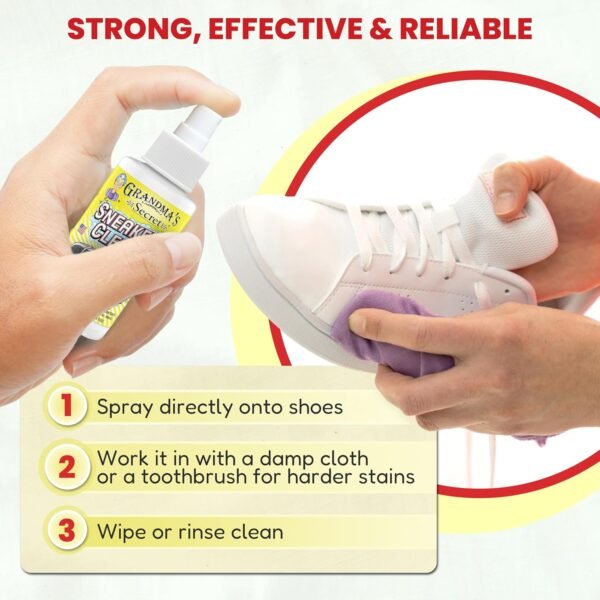 Grandma's Secret Sneaker Cleaner - Shoe Cleaner for Rubber, ...