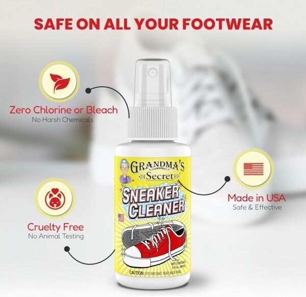 Grandma's Secret Sneaker Cleaner - Shoe Cleaner for Rubber, ...
